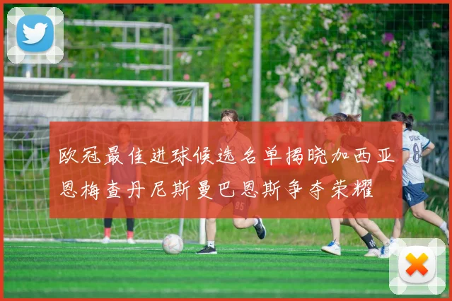 欧冠最佳进球候选名单揭晓加西亚恩梅查丹尼斯曼巴恩斯争夺荣耀